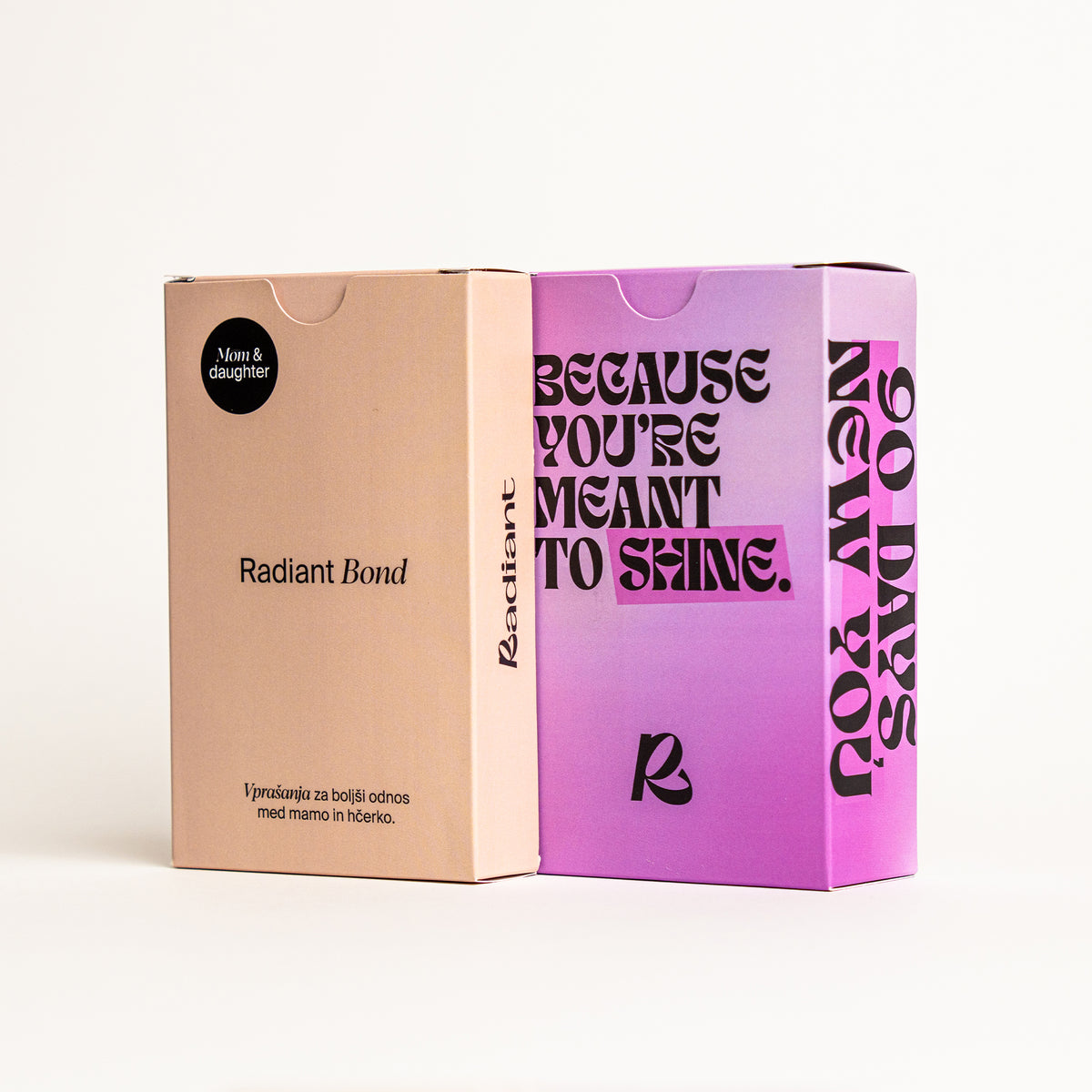 Radiant paket - pogovorne kartice za mamo in hčerko + 90 dnevni izziv